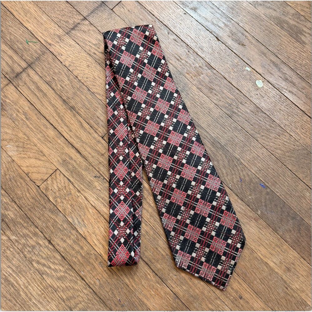 Vintage 70s Couture by X’Andrini Silk Tie (made in Italy)